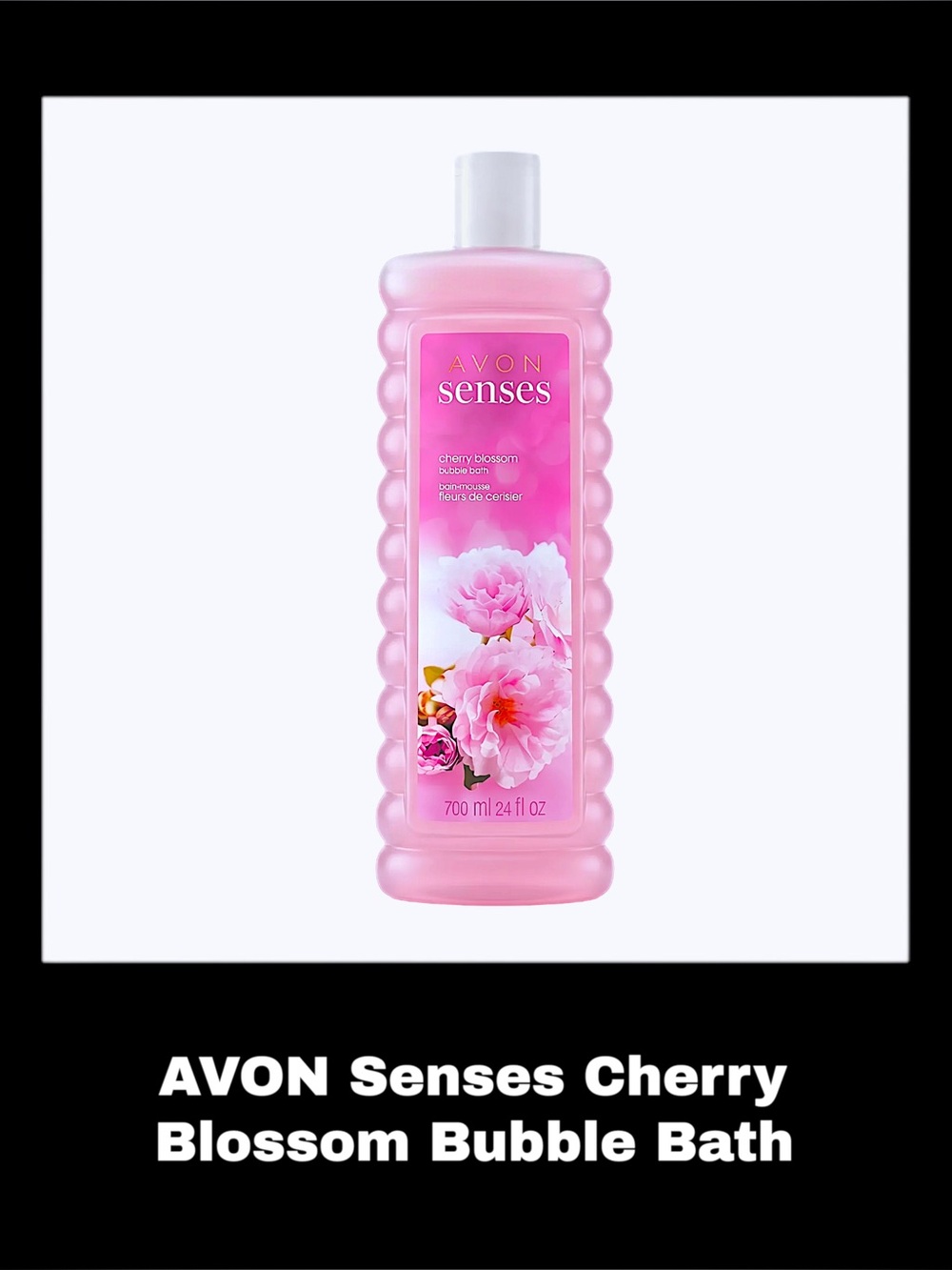 AVON Senses Cherry Blossom 24.0 Fluid Ounces Bubble Bath